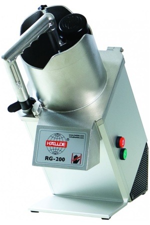 Krouhač zeleniny HALLDE RG-200 / 400V 50Hz, celokovový stroj s kulatým plnícím otvorem až na 700 porcí denně