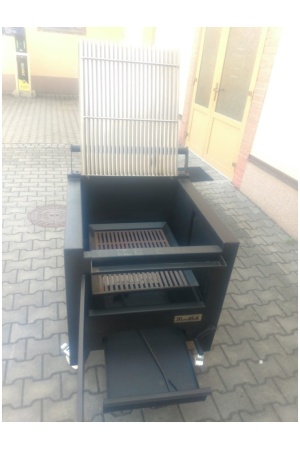 Profesionální gril barbecue na dřevěné uhlí Movilfrit M80