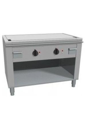 Elektrická deska Teppanyak, 2 zóny, šířka 1200 mm, otevřená podestavba