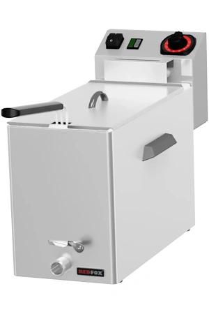 Fritéza na ryby elektrická 0,43 kW/l, 8 l stolní s výpustí 230 V | REDFOX - FE 08 V