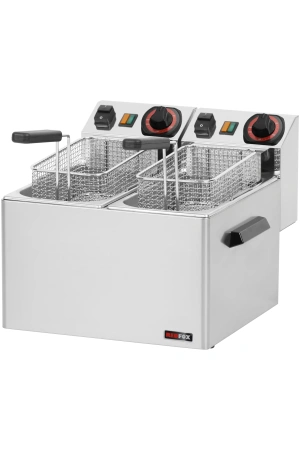 Fritéza elektrická dvojitá 0,42 kW/l, 5+5 l stolní 230 V | REDFOX - FE 44