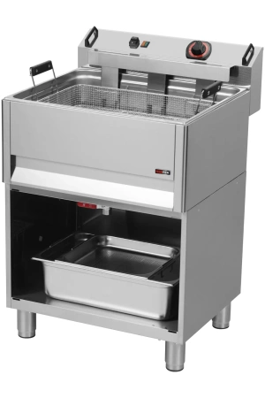 Fritéza elektrická 0,5 kW/l, 30 l stolní s výpustí 400 V | REDFOX - FE 60 T/P