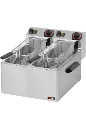 Fritéza na ryby elektrická dvojitá 0,43 kW/l, 8+8 l stolní 230 V | REDFOX - FE 88